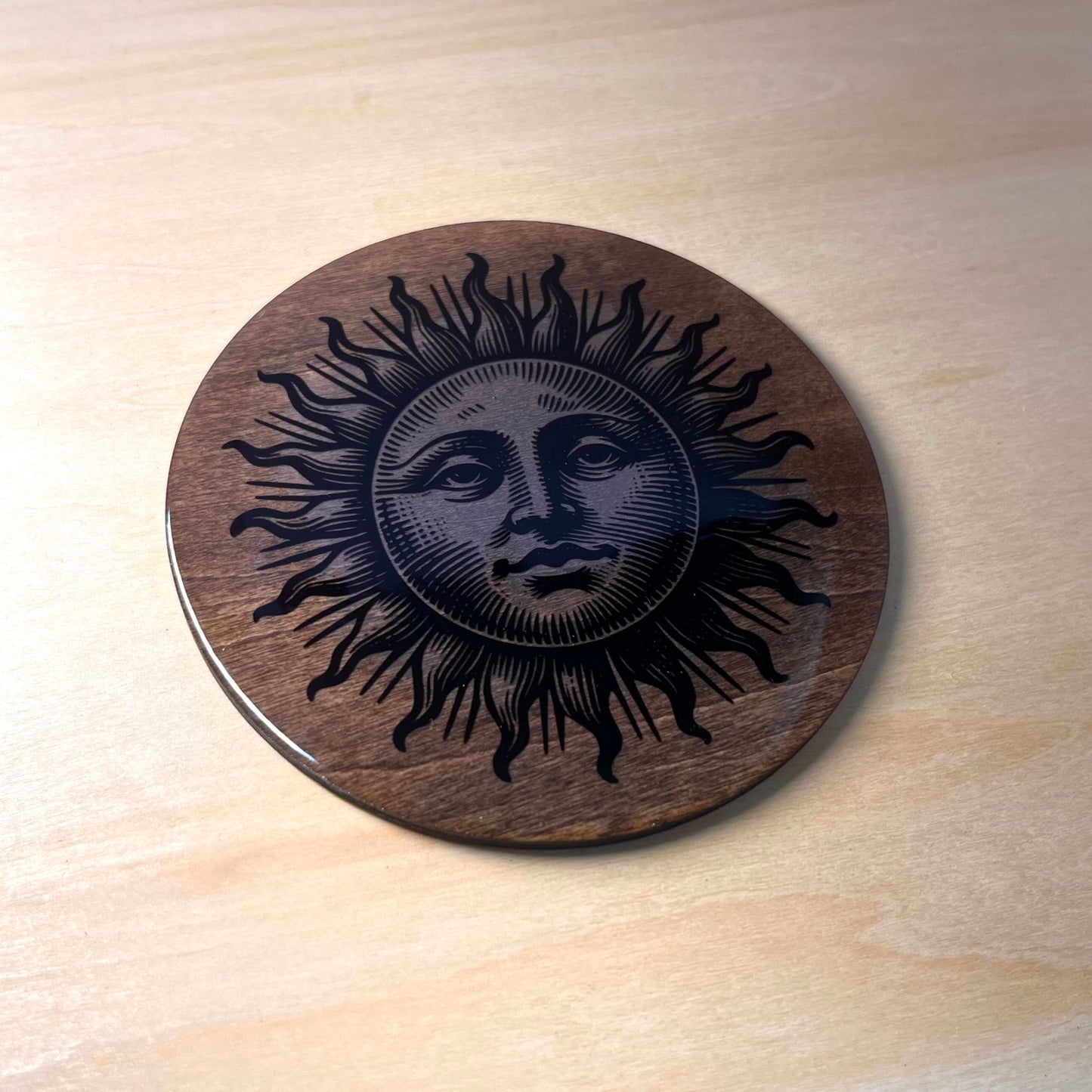 Smirking Sun Coaster
