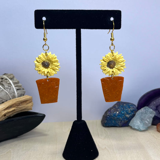 Potted Sunny Dangle Earrings