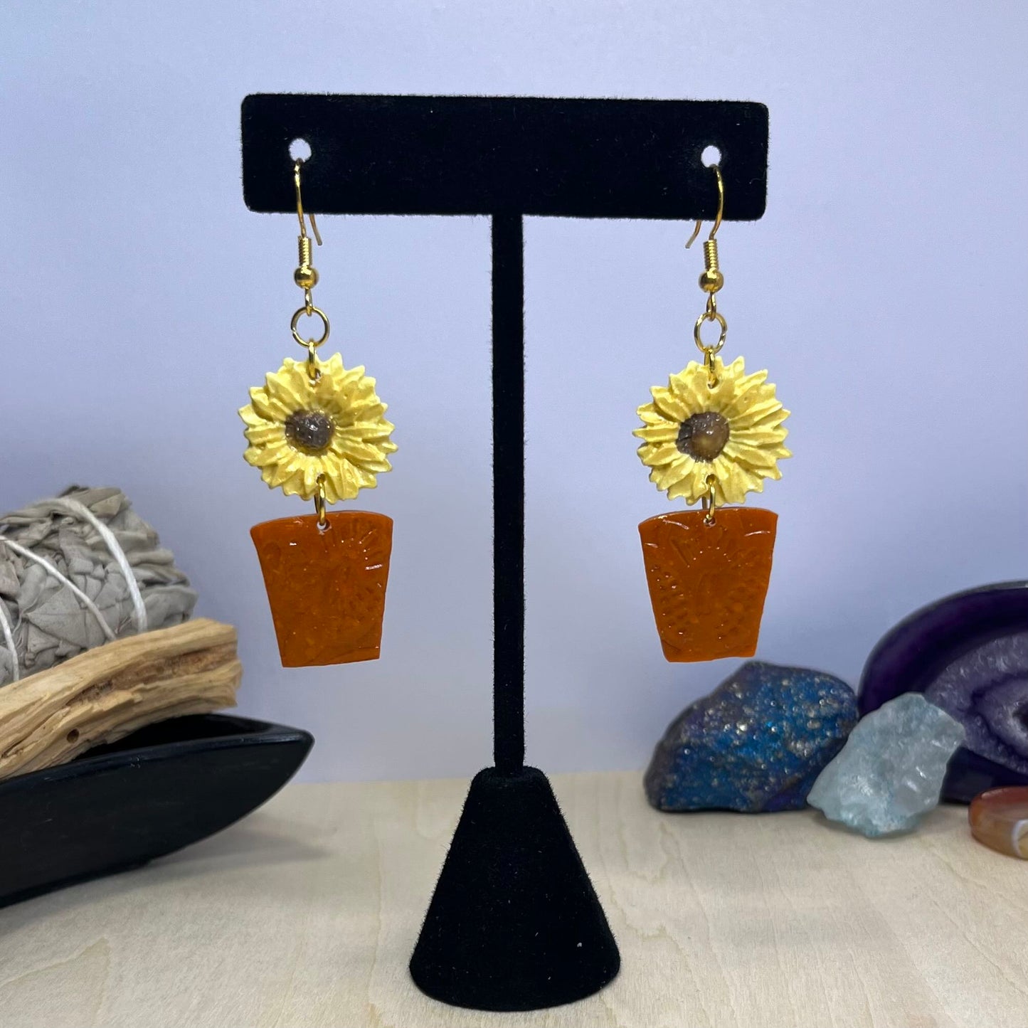 Potted Sunny Dangle Earrings