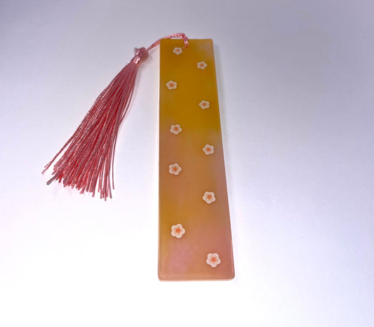 Floral Sorbet Round Edge Rectangle Bookmark