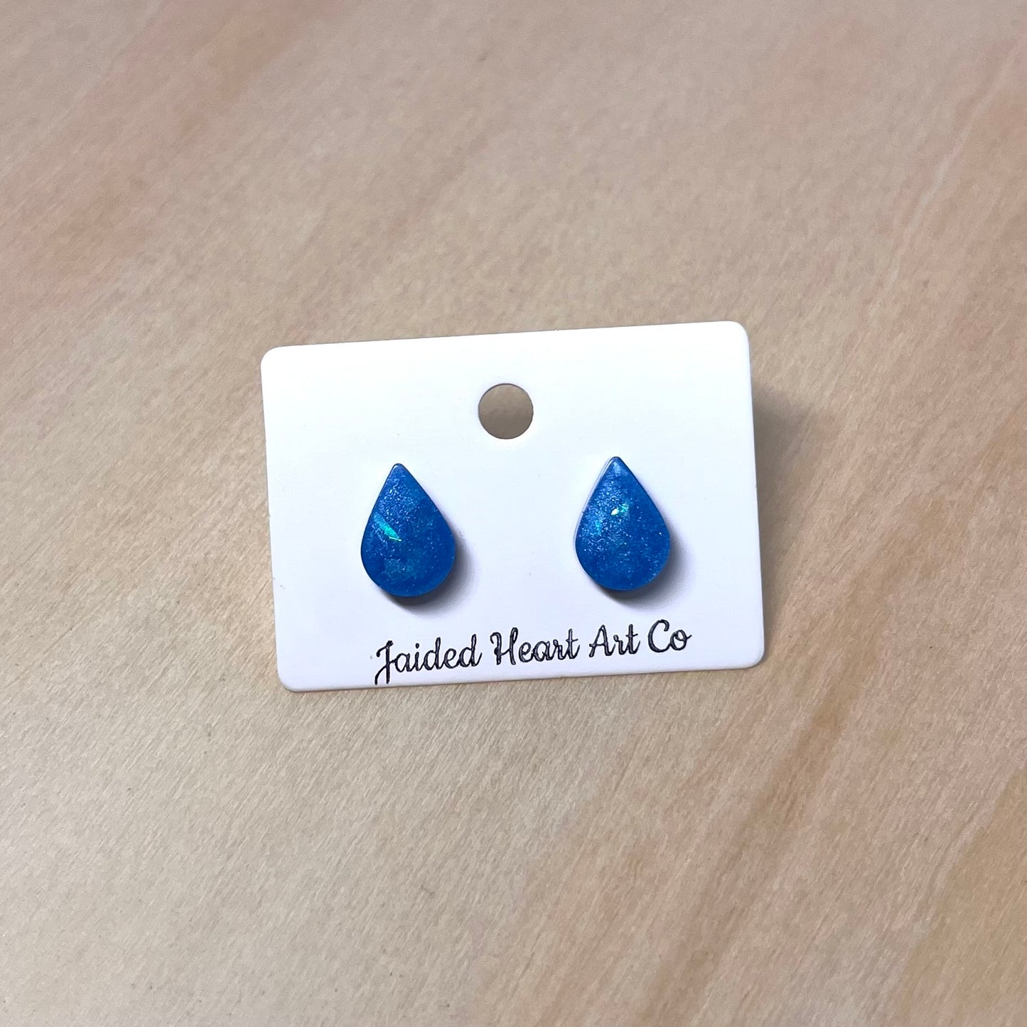 Teardrop Stud Earrings Hypoallergenic Stainless Steel