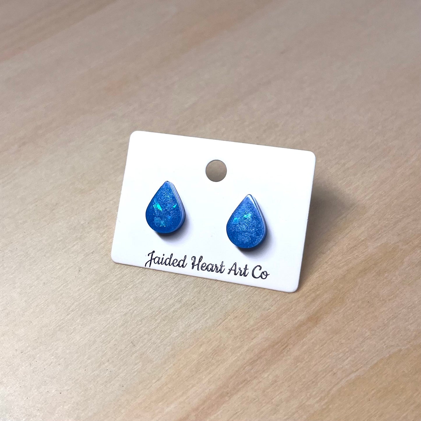 Teardrop Stud Earrings Hypoallergenic Stainless Steel