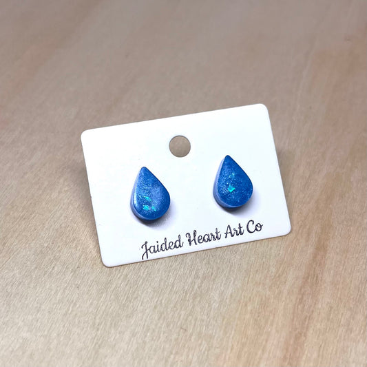 Teardrop Stud Earrings Hypoallergenic Stainless Steel
