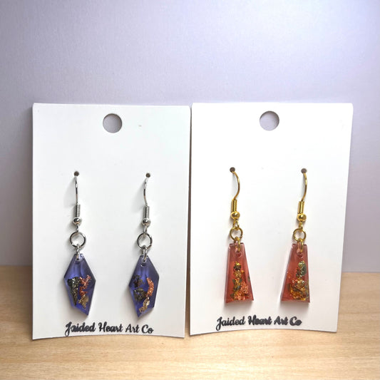 Faux Crystal Dangle Earrings